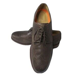 Cole Haan Carter Grand Wingtip Shoes Men's Sz 11.5 Chestnut Brown Retail $178